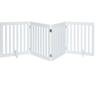 unipaws Classic Indoor Dog Gate Wooden Pet Safety Gate