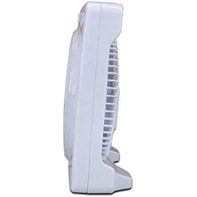 Optimus 10" White Plastic Two-Speed Floor Fan