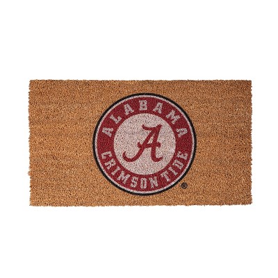 EvergreenNCAAAlabama Crimson Tide Logo Natural Coir 28 x 16 Inches Indoor Outdoor Doormat