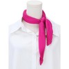 Allegra K Women's Solid Color Bandana Pleated Rhombus Head Scarf Wraps Scarves Neckerchief 1 Pc - 2 of 4