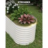 Raised Garden Bed, Galvanized Raised Planter Box, Easy Assembly, Outdoor Metal Planter Box for Vegetables, Fruits, Flowers - 4 of 4