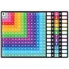 Ashley Productions® Smart Poly™ Learning Mat, 12" x 17", Double-Sided, Multiplication, Pack of 6 - 3 of 3