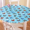 Collections Etc Collections Etc. Patterned Fitted Table Cover with Soft Flannel Backing and Durable Wipe-Clean Vinyl Construction - image 2 of 2