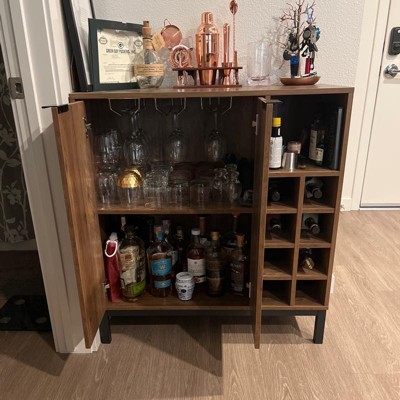 Carraway Ultimate Glassware And Wine Storage Bar Cabinet - Saracina ...