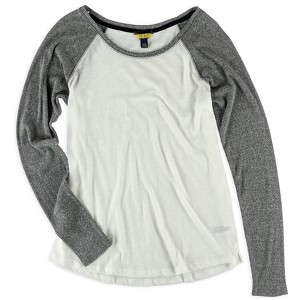 Aeropostale Womens Raglan LS Basic T-Shirt, Off-White, Medium - 1 of 1