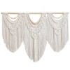 Aoibox Large Macrame Wall Hanging - Boho Tapestry Decor - Handmade Woven Tapestry for Bedroom, Living Room, Apartment - 43"x32" with Wood Bead - 2 of 4