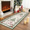 Christmas Area Rugs for Living Room Bedroom Xmas Snow Scene Festival Winter Decorations Rugs Soft Foldable Accent Rug - 2 of 4