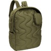 Joan & David Wave Quilted Puffer Nylon 18 Inch Workbook Backpack - 3 of 4