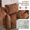 KWPZQEB Bean Bag Chairs for Adults, Ultra Soft Loveseat with 2 Pillows, Oversized Bean Bag Sofa Lounge Chair for Living Room, Bedroom - 4 of 4