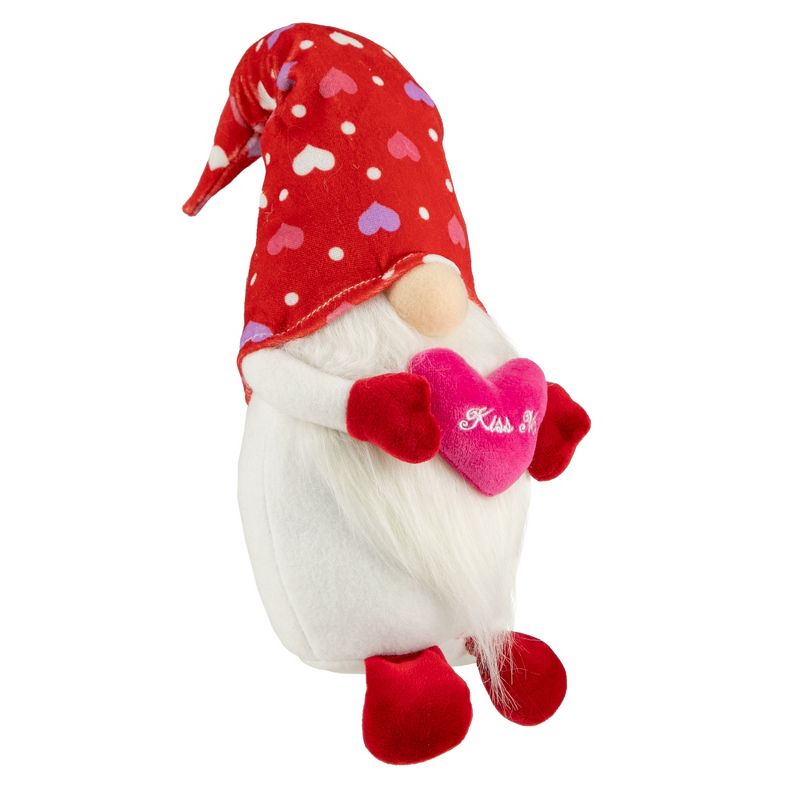 Northlight 16" Red Hearts Kiss Me Valentine's Day Gnome, 3 of 6