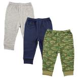 Luvable Friends Baby and Toddler Boy Cotton Pants 3pk, Camo