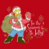 Men's The Simpsons Christmas Homer Tis the Season to be Jelly T-Shirt - 2 of 4