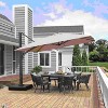 PURPLE LEAF Square Patio Umbrella with Base Large Outdoor Offset Umbrella 360-degree Rotation Cantilever Umbrella for Garden Deck Backyard Pool - 2 of 4