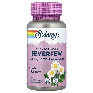 Solaray Vital Extracts, Feverfew, 400 mg, 60 VegCaps - 1 of 4