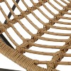 2pk Galtin Outdoor Iron/Wicker Accent Chairs: UV-Resistant, Weatherproof - Christopher Knight Home - 2 of 4