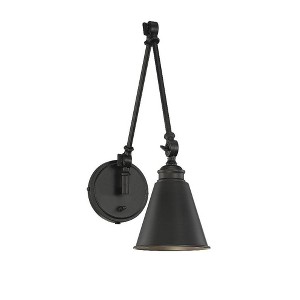 Savoy House Morland 1 - Light Swing Arm Lamp in  Matte Black - 1 of 4