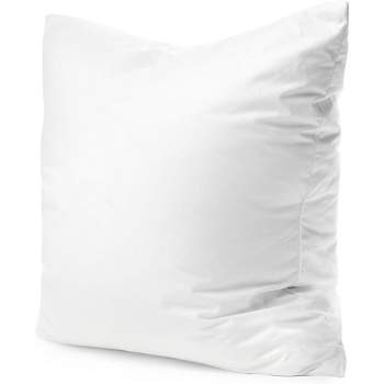 26 in. x 26 in. Outdoor Pillow Inserts, Waterproof Decorative Throw Pillows Insert, Square Pillow Form (Set of 2), White