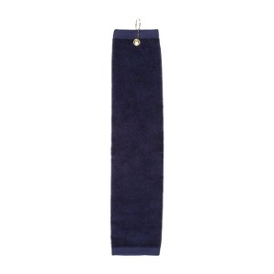 TowelSoft Premium 100% Cotton Terry Velour Golf Towel with Tri-fold Hook & Grommet Placement 16 inch x 26 inch - 1 of 4