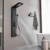 BWE 4-Jet Rainfall Shower Tower Shower Panel System with Rain Waterfall Shower Head and Shower Wand - 4 of 4