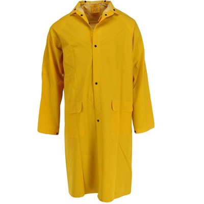 Tuff grip Men's Rain Coat with Detachable Hood, Small, Yellow — фото 3