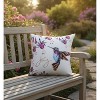 Outdoor Pillow Painted Garden Design - 18" Climaweave Polyester by Manual Woodworkers & Weavers - 2 of 3