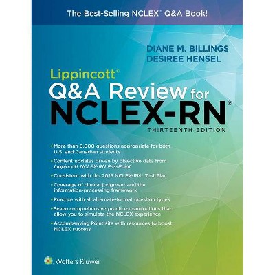 Lippincott Q&A Review for Nclex-RN - 13th Edition by  Diane Billings & Desiree Hensel (Paperback)