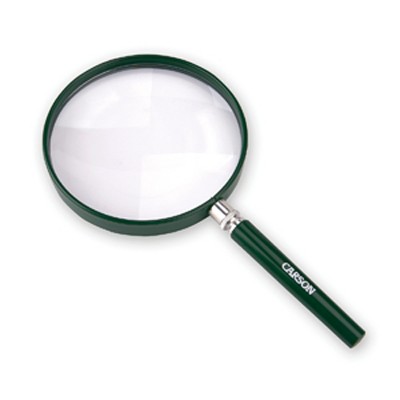 Insten Large Magnifying Glass 75 mm Lens, 7X Handheld Magnifier for  Reading, Orange