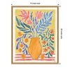Amanti Art Cyprus and Orange Still Life V by Janelle Penner Canvas Wall Art Print Framed 16 x 20-in. - 4 of 4