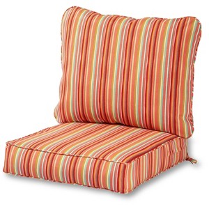 Kensington Garden 2pc Outdoor Chair Back Cushion Set - 1 of 4