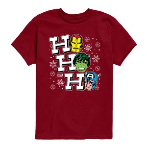 Boys' - Marvel - Ho Ho Ho Short Sleeve Graphic T-Shirt - 1 of 3