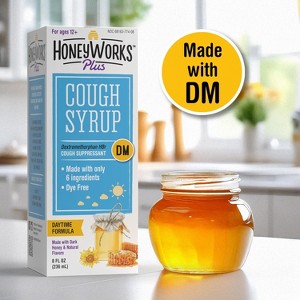 Honeyworks Cough DM 20mg Syrup 8 Oz - 1 of 4