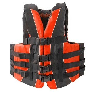 Hardcore Water Sports Premium Neo/Poly Life Jacket | USCG Approved Type III Life Vest for Waterskiing, Boating, Wakeboarding - 1 of 4