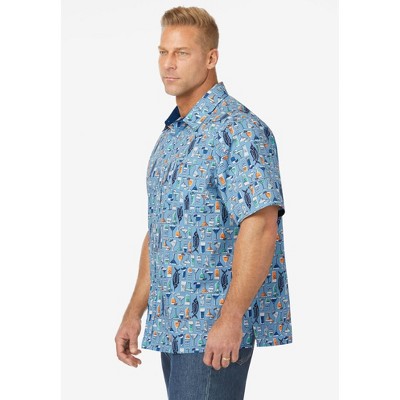 KingSize Tall The No-Tuck Casual Short Sleeve Shirt