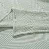 Modern Chevron Cotton Medium Weight Woven Coverlet by Blue Nile Mills - 3 of 4