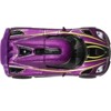 Koenigsegg Agera R Purple Metallic with Black and Yellow Stripes "Timeless Icons" Series Diecast Model Car by Hot Wheels - 4 of 4