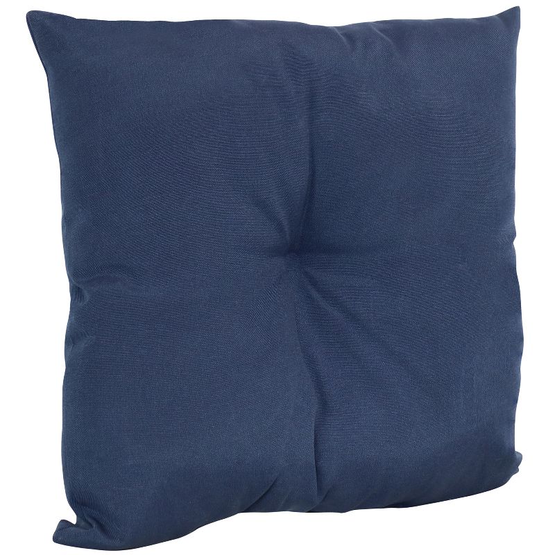 Sunnydaze Indoor/Outdoor Weather-Resistant Polyester Square Tufted Pillow with Zipper Closures - 19" - 2pk, 5 of 10
