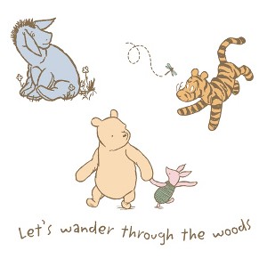 Lambs & Ivy Storytime Pooh Wall Decals - Beige, Animals, Disney, Bear - 1 of 3