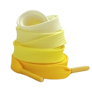 Elerevyo Colorful Gradient Flat Shoelaces Shoestring Shoe Laces for Sneakers 1 Pair - 1 of 4