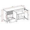 55.07" Granville Modern 3 Drawer Sideboard - Manhattan Comfort - 3 of 4