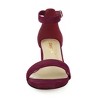 Allegra K Women's Open Toe Block Heel Adjustable Buckled Ankle Strap Sandals - 2 of 4