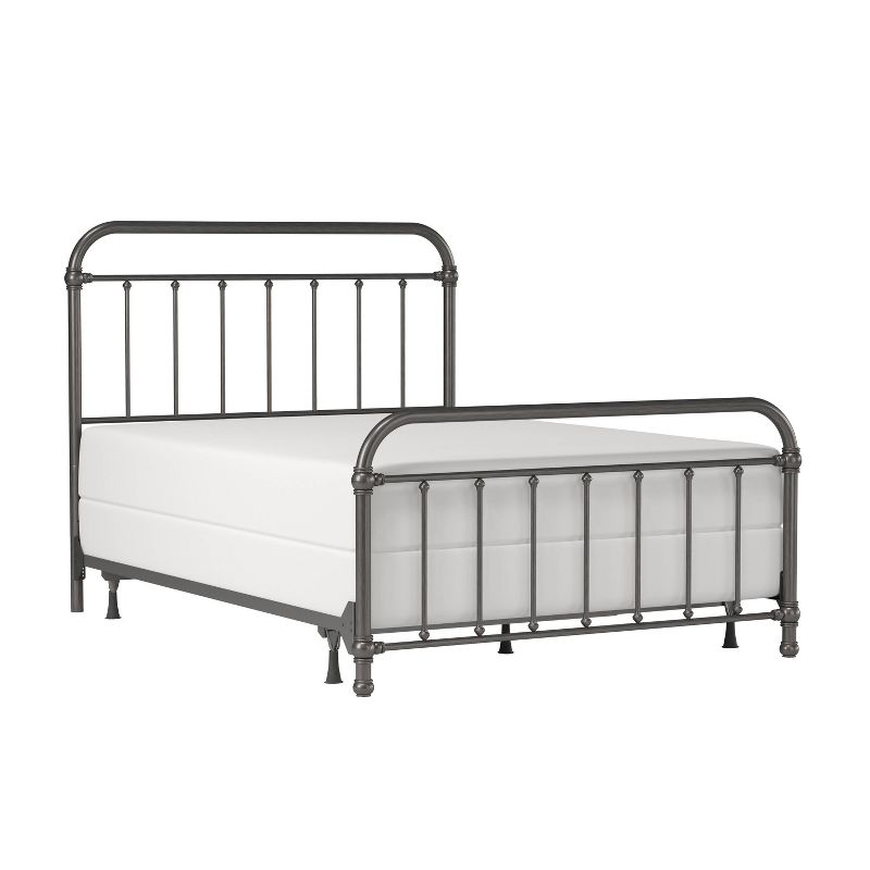 Queen Kirkland Metal Bed Aged Pewter - Hillsdale Furniture, 1 of 14