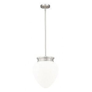 Gideon 1-Light Pendant - Schoolhouse Style, Dimmable, Damp Rated, 12.5" x 16" - 1 of 4