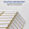 Avery Glossy Clear Labels with Metallic Gold Label Borders, 1" x 2-5/8" Rectangle Labels, 180 Total, Laser/Inkjet Printable Labels (6550) - 3 of 4