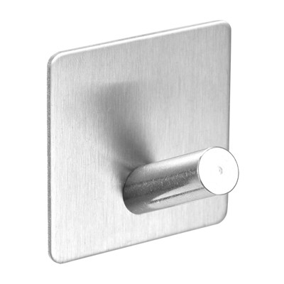 Unique Bargains 304 Stainless Steel Waterproof Towels Clothes Self Adhesive Hooks and Hangers