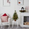 2.5ft. Artificial Christmas Tree with Planter & Clear Lights – Petite Holiday X-Mas Accent - 4 of 4