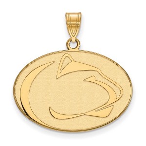 Black Bow Jewelry 14k Yellow Gold Penn State Nittany Lions NCAA Large Pendant - 1 of 3