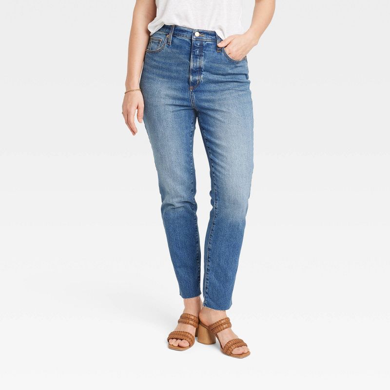 Women's High-Rise 90's Slim Jeans - Universal Thread™, 5 of 21