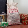 Northlight Large "Christmas Delivery" Tied Gift Bag - 27.75" - Beige and Red - 2 of 4