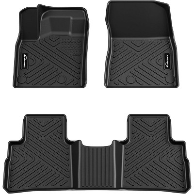All-Weather Floor Mats for 2021-2025 Rogue - Heavy Duty TPE Anti-Skid Liners, Front & Rear Custom Fit