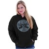 Vintage Skull Cross Mics Vinyl Hoodie Sweatshirt Women Men Brisco Brands - 3 of 4